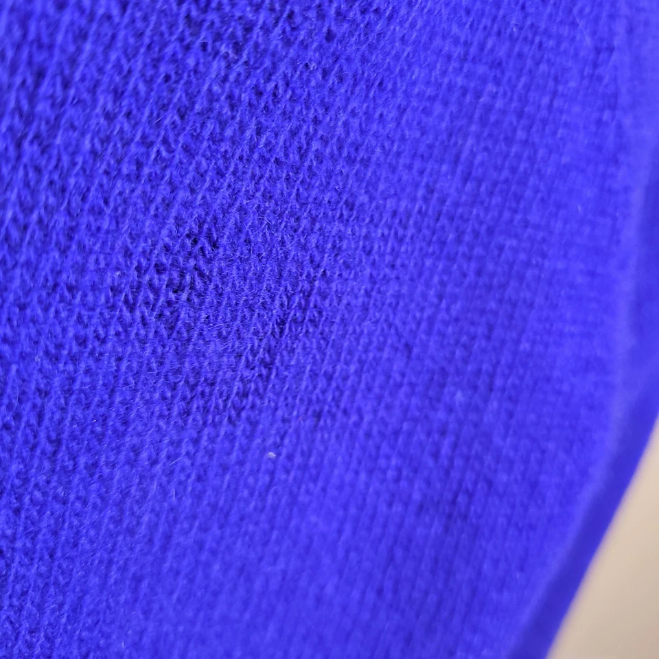 Vintage Nieman Marcus 100% Cashmere Blue Cardigan Sweater Gold Knot Buttons M - Image 4 of 4