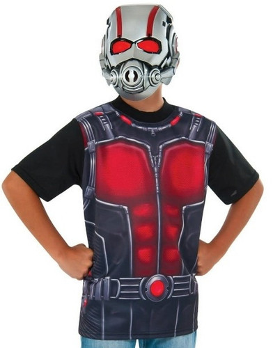 Hombre Ant-Man Chaqueta Camiseta y Máscara Disfraz Talla Mediana (38-40) - Imagen 1 de 4