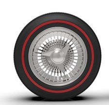 125 Corvette Turbines On Redline Tires. 125 Corvette Turbines On Redline Tires.