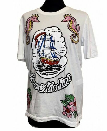 LOVE MOSCHINO Rucksk Heart Cambus ?~ Skin Authentic USED T7812 LOVE MOSCHINO Rucksk Heart Cambus ?~ Skin Authentic USED  main image 4