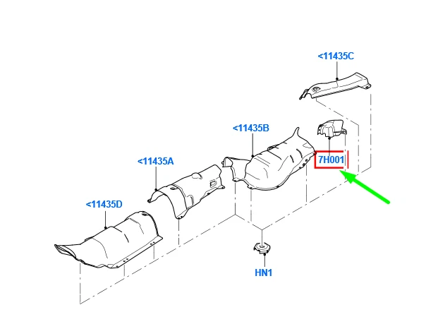 NEW FORD FOCUS MK2 REAR EXHAUST HEAT SHIELD 4N51-9G741-BB 1668641 ORIGINAL  | eBay