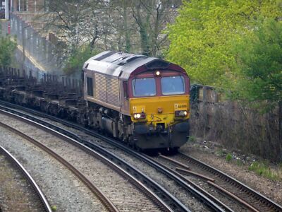 Eisenbahn Foto - 66008 Dollands Moor nach Scunthorpe Redbourne Anschlussgleise 4E26