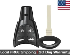 1x New Quality Replacement Key Fob Remote For Select SAAB Vehicles