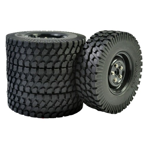 Ruote RC4WD 17mm Estese, Colore Argento, Per Crawler Kyosho 1/10 E Tamiya 12mm Esagono