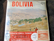 SEALED Vtg View Master B082 BOLIVIA w/Lowell Thomas Booklet  Postage Stamp