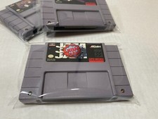 Lot of 20 Super Nintendo SNES Cartridge Protector Bags - Resealable