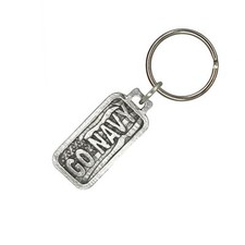 Go Navy Beat Army Keychain A1001KC 2 Inch Military, Naval, Football, Made in USA