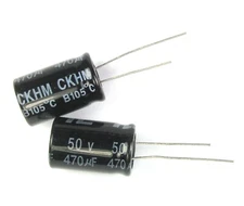 12pcs Illinois Capacitor CKHM 470uF 50v 105C Radial Electrolytic (IC) 