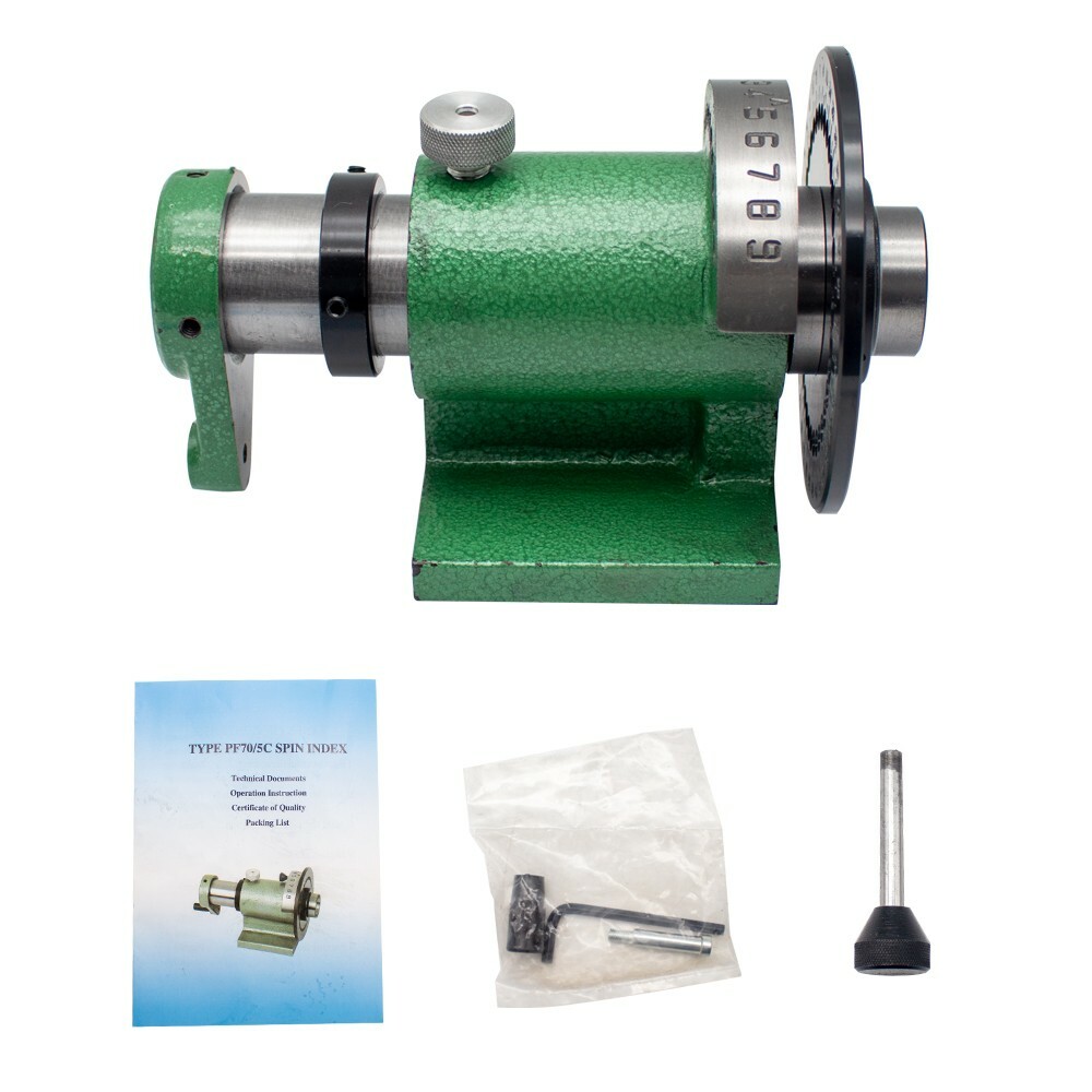 Spin Index Fixture Fast Collet Center Height 70MM for CNC Milling Drilling Tools