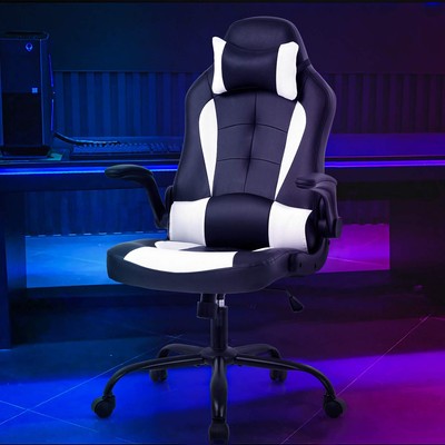 Gaming Chair Racing Style Office Chair High Back Desk Chair Executive PU Leat...