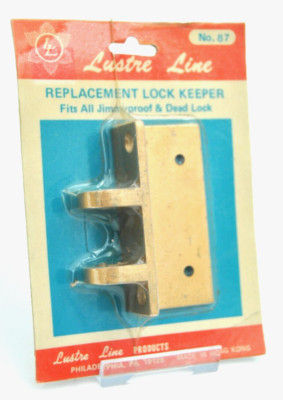Lustre Line REPLACEMENT LOCK KEEPER No.87 FITS ALL Jimmyproof & Dead Lock NEW