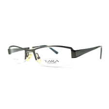 Taka T2633 Brown Rectangular Full Rim Metal Eyeglasses Frames 51[]17 138 mm