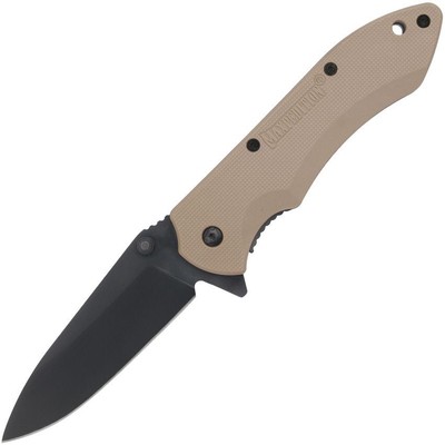 Maxpedition Ferox Plain Khaki Open / Flipper Folding Pocket Knife - FEROXPK