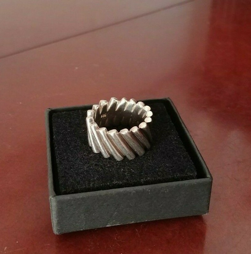 Woman's Solid Sterling Silver Designer Falling Ba… - image 1