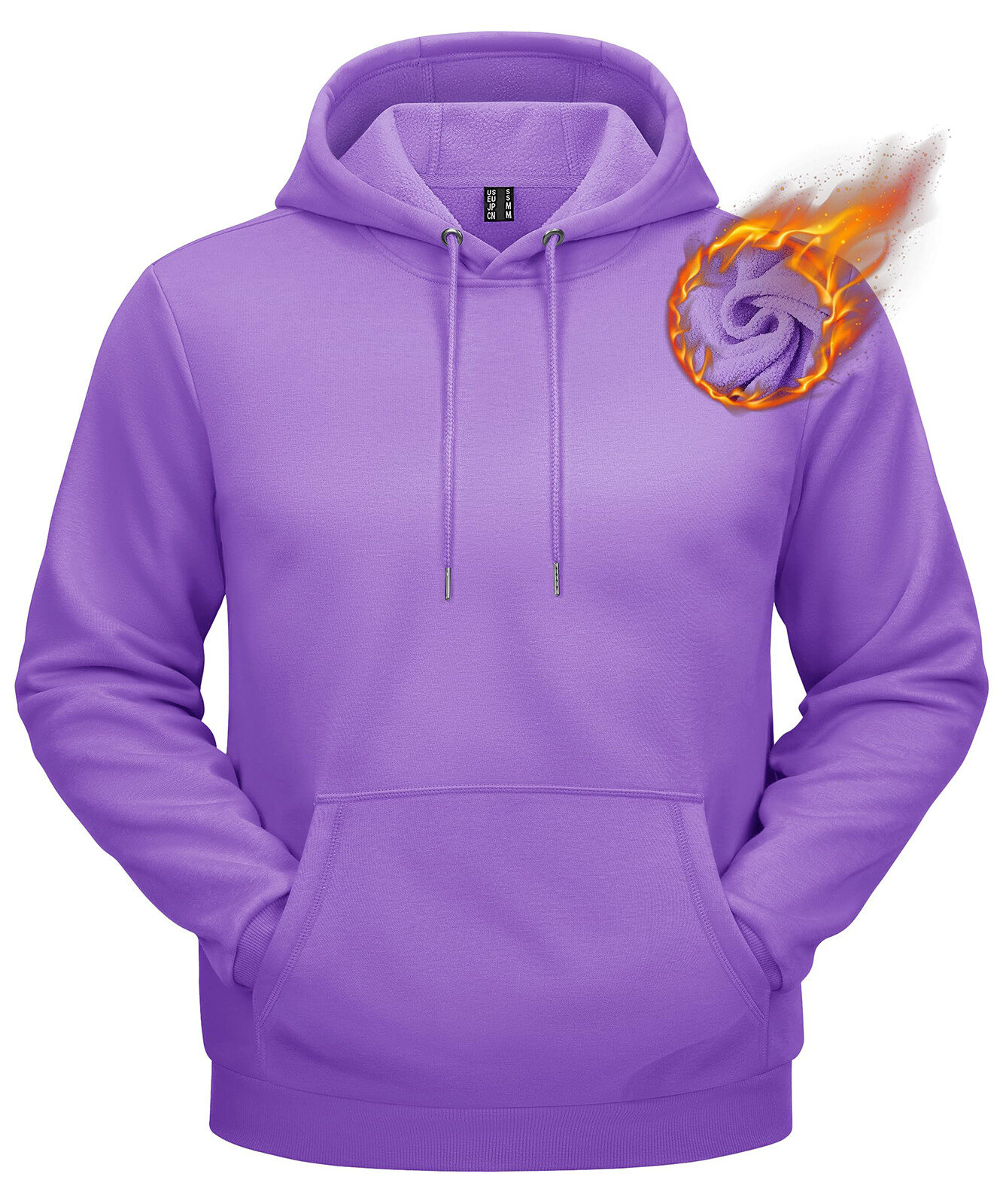 Мужская активная толстовка с капюшоном, пуловер с утепленной подкладкой из флиса, спортивные повседневные топы