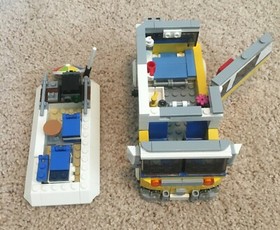 Lot of 2 Incomplete LEGO Sets 3367 City Space Shuttle Creator 31079 Surfer Van 