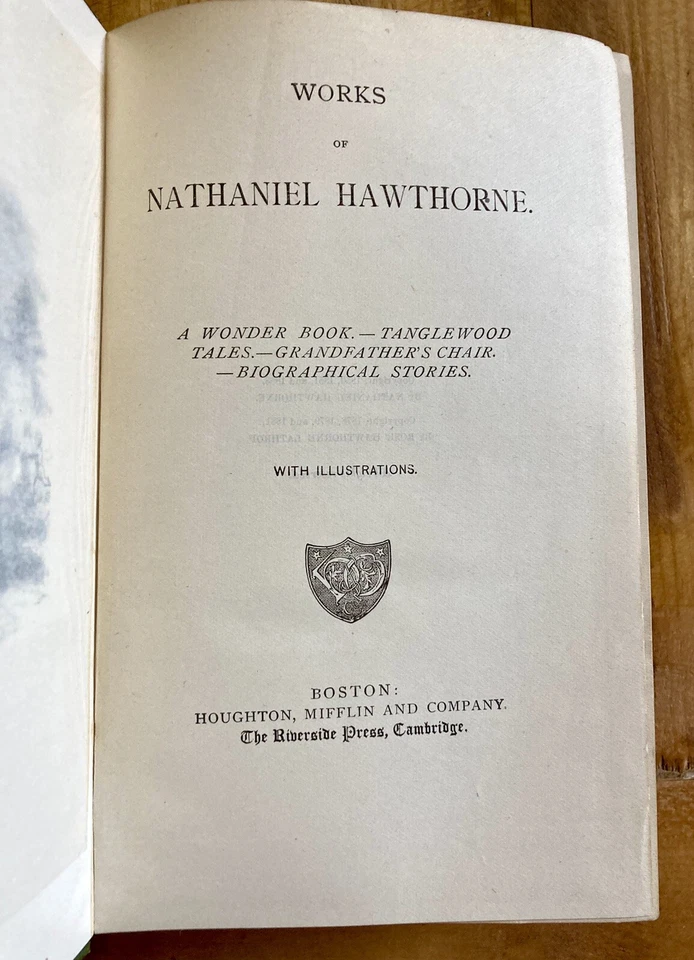 HAWTHORNE’S WORKS: FIRESIDE EDITION 1881 NATHANIEL CLASSIC LITERATURE STORIES Foto 4 de 4