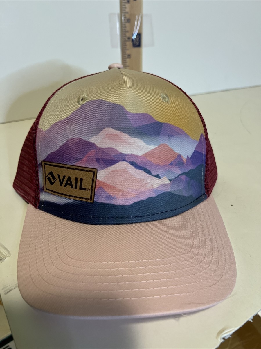 VAIL COLORADO MOUNTAIN RANGES* Ski Snowboard Trucker Ball cap hat