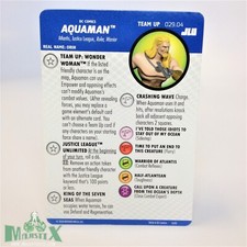 Heroclix Justice League Unlimited set Aquaman 029.04 Team-Up card Wonder Woman