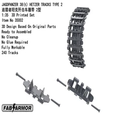 FAB SCALE 35002 1/35 JAGDPANZER 38(t)HETZER TRACKS TYPE 2 3D Printed Set