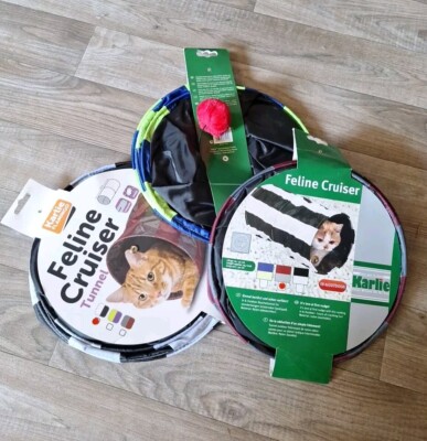Katzen Tunnel,Karlie, Katzenspielzeug,Nylon, Spielzeug,90cm,Höhle,Cruiser,NEU