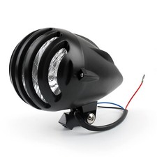 5 1/2" Motorcycle Black Bullet Headlight Head Light Lamp For Choppers Cruisers U
