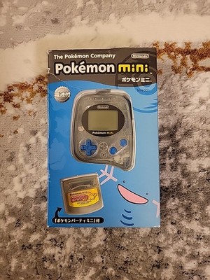 Nintendo Pokémon mini ゲームソフト付き Pokemon Mini Game Console MIN-001 w/ Pokemon Party - Wooper Blue