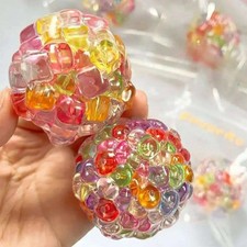 Ice Bead Squishy Stress Ball Sensory Fidget Toy Soft Squeeze Anxiety Relief Gift