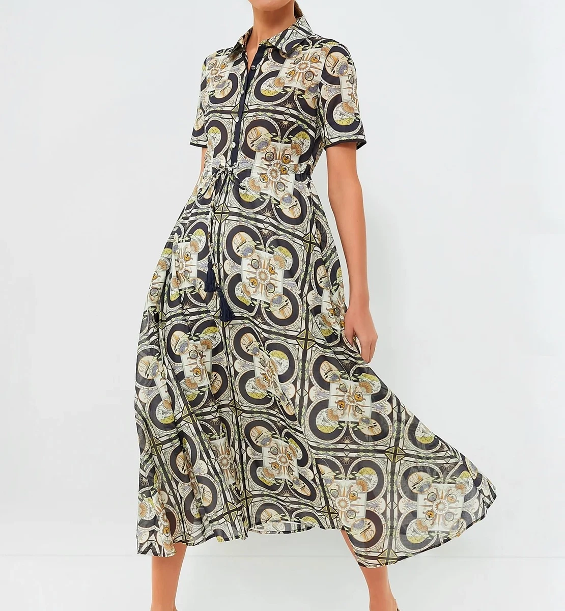 tory burch printed cotton shirt dress Printed Cotton Shirtdress