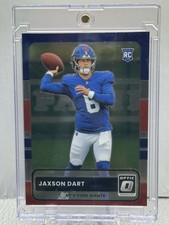 2025 Donruss Optic - Jaxson Dart 2015 Retro #2 SP - Rookie Giants Red White Blue