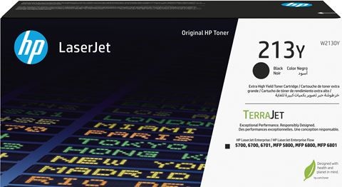 Toner HP 213Y noir authentique la qualité supérieure d'impression LaserJet XL