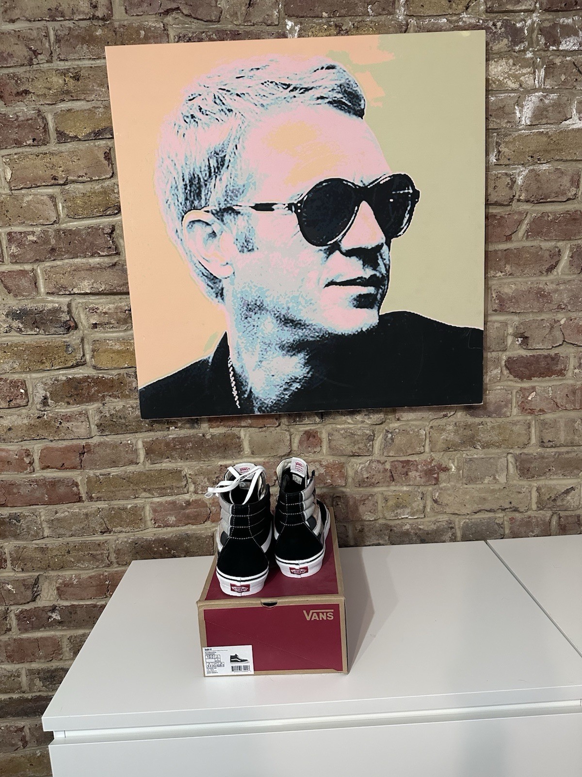 Rare Supreme x Vans Sk8-Hi Pro 'Bruce Lee' Black Graphic Sneakers Men's Size uK9 image 4