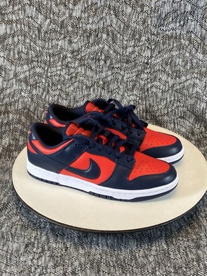 Nike Dunk Low Retro Men's Size 9 University Red / Obsidian White DV0833 601