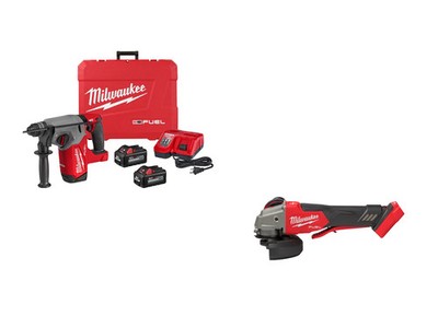 Milwaukee 2912-22GR M18 FUEL 18V 1'' SDS+ Rotary Hammer / Grinder Combo Kit