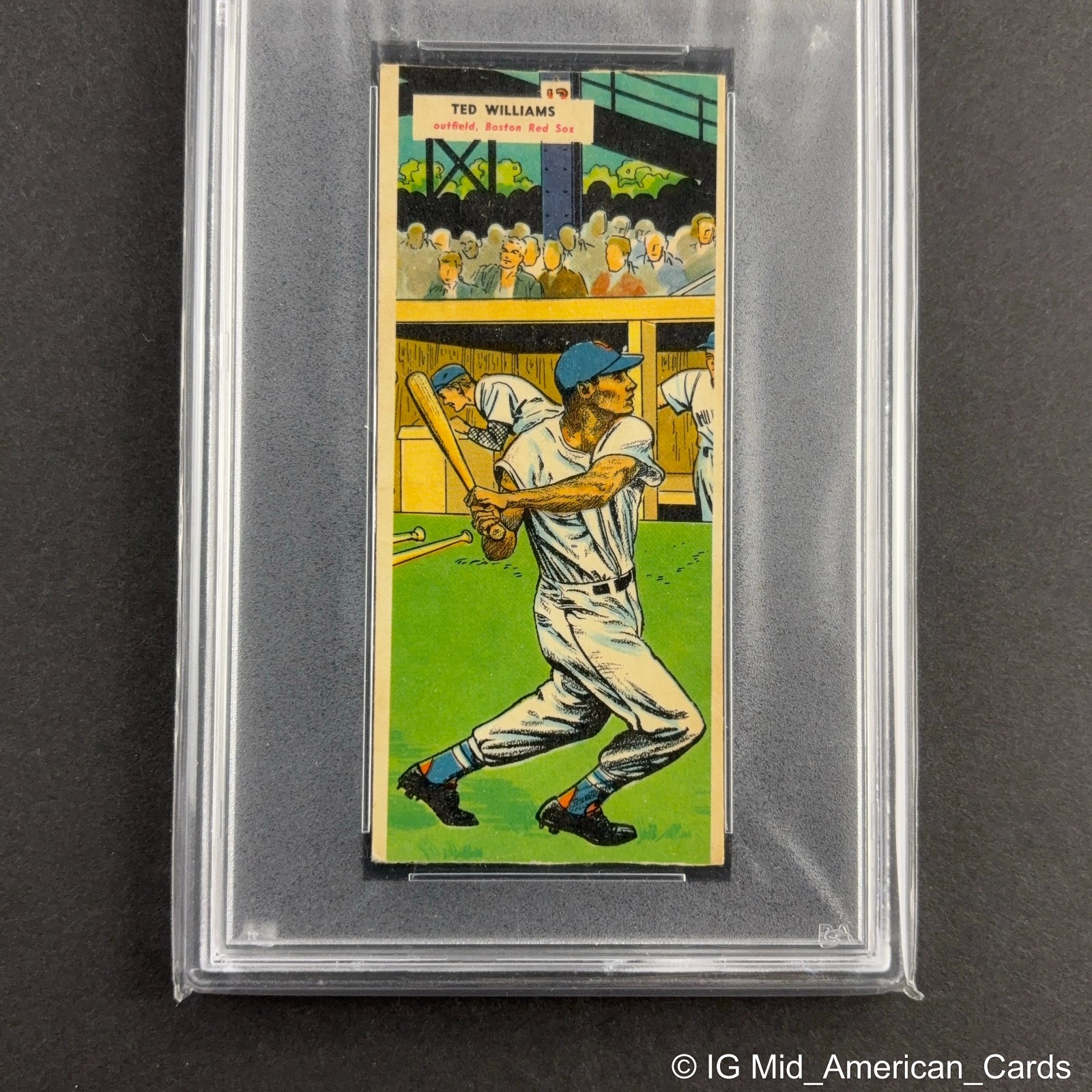 1955 Topps Doubleheaders TED WILLIAMS - 69 HAL SMITH - 70 (RC) PSA Authentic view 4
