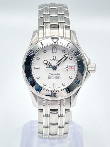 Omega Seamaster Professional 300m 2582.20 White Dial 28mm Ladies Quartz Box - Afbeelding 4 van 12