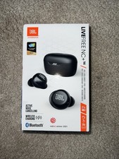 JBL Live Free NC TWS Wireless Noise Cancelling Earbuds, Water-Resistant, Black