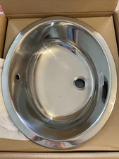 DECOLAV 1300  19 1/4” X 16 1/4” X 6 15/16”  Stainless Steel Bathroom Sink 1300-P