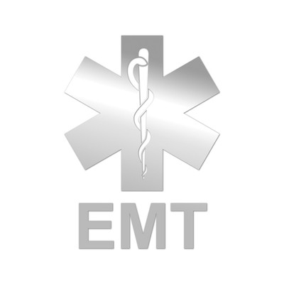 Emt Star Of Life Sticker Die Cut Chrome Mirror Gold Silver Oil Slick Rainbow