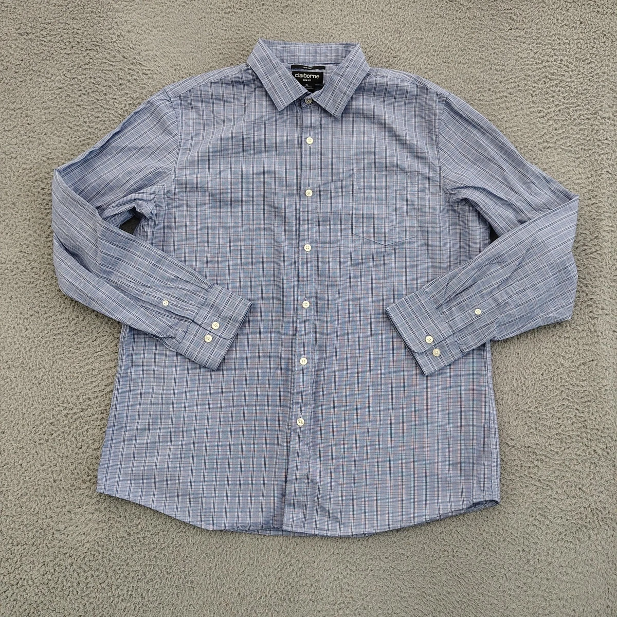 claiborne slim fit mens dress shirts SheBird main image 1