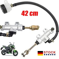 Motorrad Hinterrad Hauptbremszylinder Pumpe mit Ausgleichsbehälter Universal NEU