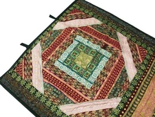 90" LARGE EXOTIC INDIAN ETHNIC SARI TAPESTRY DOOR CURTAIN DRAPE VALANCE PANEL