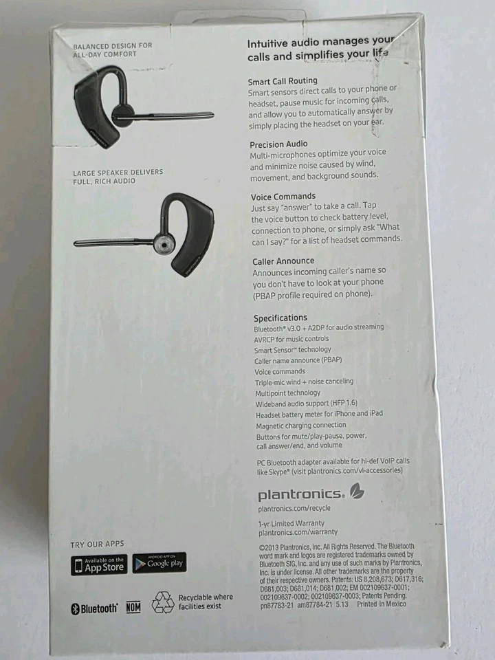 Plantronics Voyager Legend Wireless Bluetooth Headset - Black (87300206) - Image 2 of 4