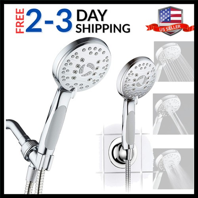 #ad #ad High Pressure 6 setting Luxury Handheld Shower Head – Extra Long 6 Foot Stain... $46.74