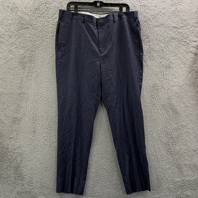 Brooks Brothers Red Flexo Pants Mens 38x29 Measured Merino Wool Blue Tag: 38x30
