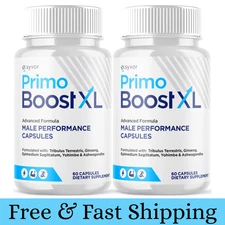 (2 Pack) Primo Boost XL Advanced Male Pills PrimoBoost XL Supplement 120 Capsule
