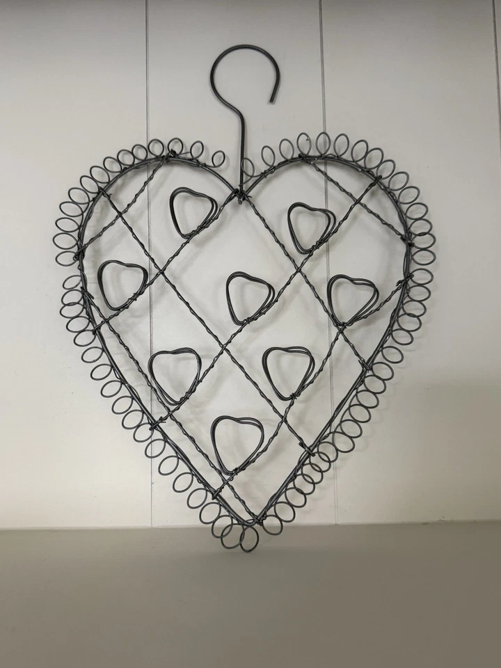 Drahtherz Kartenhalter Memoboard Herz 28 cm - Bild 2 von 4
