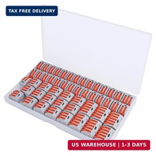 50PCS Lever Wire Connectors, 28-12 AWG, 2/3/5 Conductor, Quick Splice, Insulated