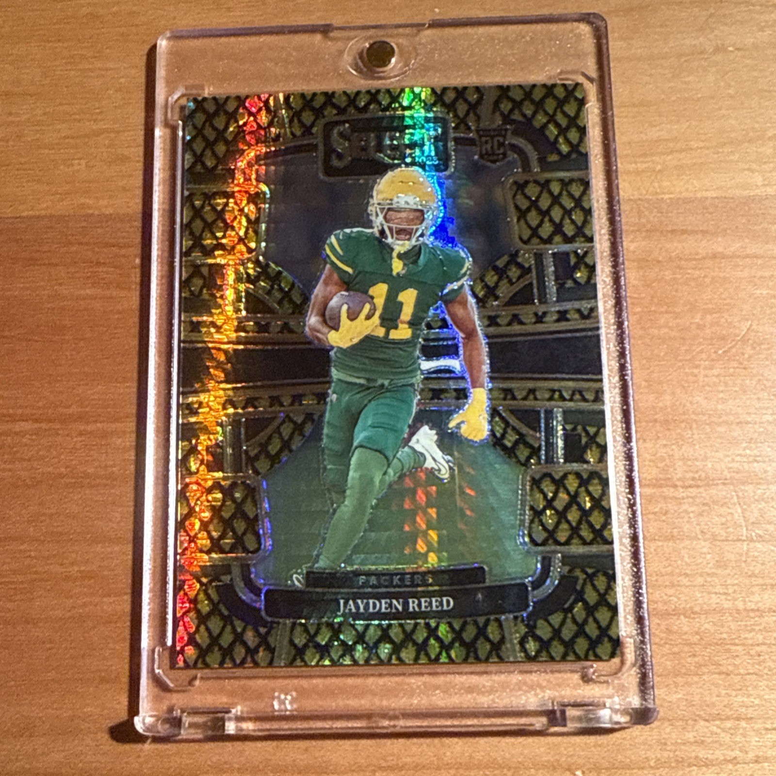 2023 Select Jayden Reed Concourse Gold Dragon Scale Prizm 10/10 Packers