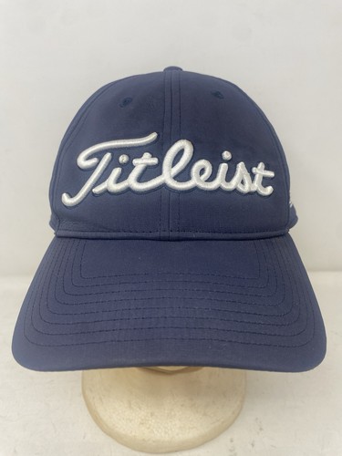 Titleist Performance Golf Hat Navy Adjustable Strapback MCOP Script Logo Cap